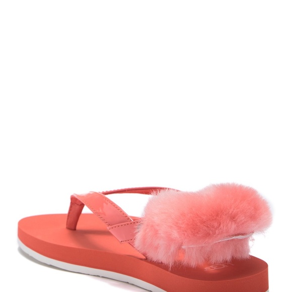 -UGG K Laalaa Genuine Lamb Fur Slingback Sandal - Picture 4 of 8